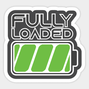 Fully Loaded Battery Symbol Sticker